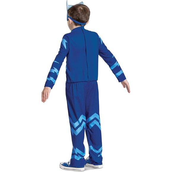 Toddler Boys PJ Masks Blue Catboy Halloween Costume with Detachable Tail 2T - Picture 6 of 8